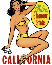 California - Glamour State Decal