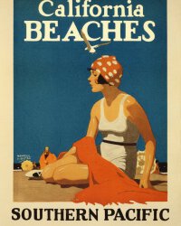 California Beaches (Southern Pacific Railroad Poster)