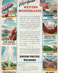 Visit Your Western Wonderlands (Union Pacific Railroad)